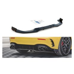   Splitter Mercedes-Benz A W177 A45 S Aero Pack Rear Central + flaps Gloss Black