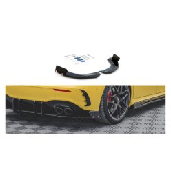   Splitter Mercedes-Benz A W177 A45 S Aero Pack Rear Side v.2 + Flaps Gloss Black