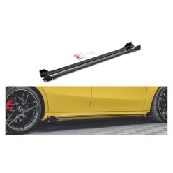   Diffuser Mercedes-Benz A W177 A45S Side Skirts v.2 Gloss Black + Flaps