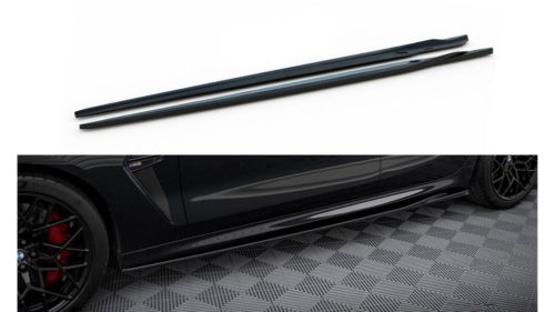 Diffuser BMW 8 F93 G16 M-Pack Side Skirts v.2 Gloss Black
