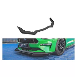   Splitter Ford Mustang VI GT Facelift Front Pro v.1 + flaps Black