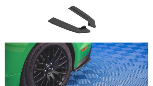 Splitter Ford Mustang VI GT Facelift Rear Side Street Pro v.1 Black-Red
