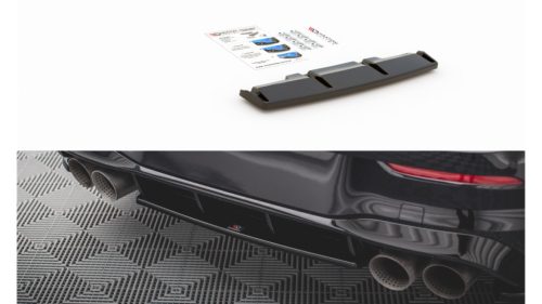 Splitter Volkswagen Golf 8 R Rear Central Gloss Black