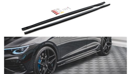 Diffuser Volkswagen Golf 8 R Side Skirts v.1 Gloss Black