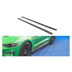   Diffuser Ford Mustang VI GT Facelift Side Skirts Street Pro v.1 Black-Red