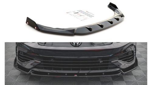 Splitter Volkswagen Golf 8 R Front v.2 + flaps Gloss Black