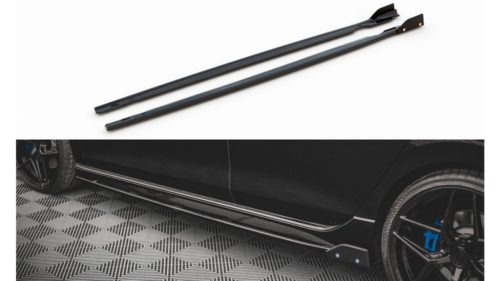Diffuser Volkswagen Golf 8 R Side Skirts v.2 Gloss Black + Flaps