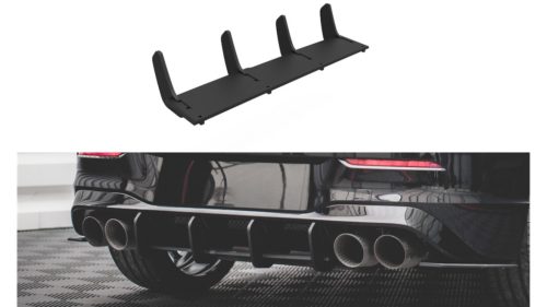 Diffuser Volkswagen Golf 8 R Rear Street Pro Black