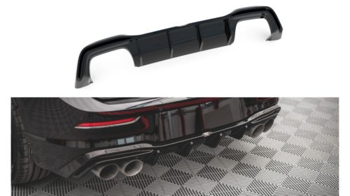 Diffuser Volkswagen Golf 8 R Rear Valance v.2 Gloss Black