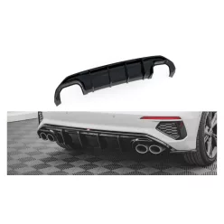 Diffuser Audi S3 8Y Rear Valance Gloss Black