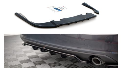 Splitter Volvo V90 II Rear Central with Diffuser v.1 Gloss Black