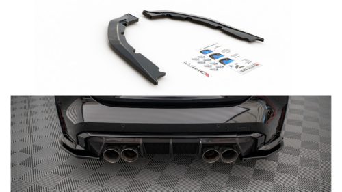 Splitter BMW 4 G82 M-Pack Rear Side v.1 Gloss Black