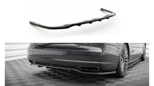 Splitter Audi A8 D4 Facelift Rear Central with Diffuser Gloss Black