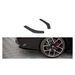 Splitter BMW 4 G22 M-Pack Rear Side Street Pro Black-Red