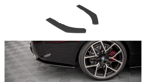Splitter BMW 4 G22 M-Pack Rear Side Street Pro Black-Red