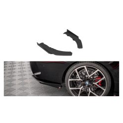   Splitter BMW 4 G22 M-Pack Rear Side Street Pro Black + Gloss Flaps