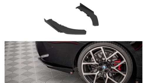 Splitter BMW 4 G22 M-Pack Rear Side Street Pro Black + Gloss Flaps
