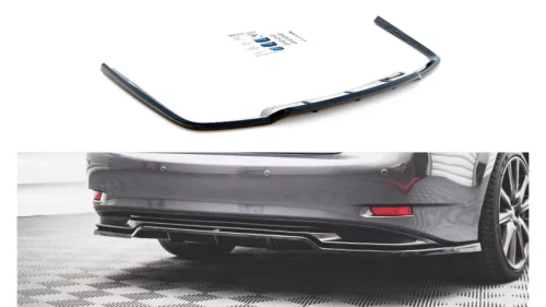 Splitter Lexus GS F Sport Hybrid IV (L10) Rear Central with Diffuser Gloss Black