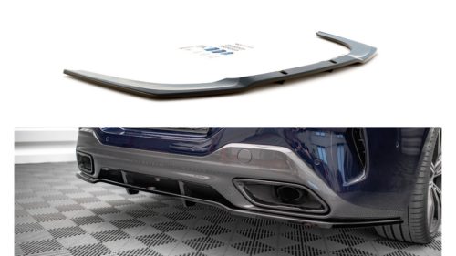 Splitter BMW 8 G16 M-Pack Rear Central with Diffuser Gloss Black