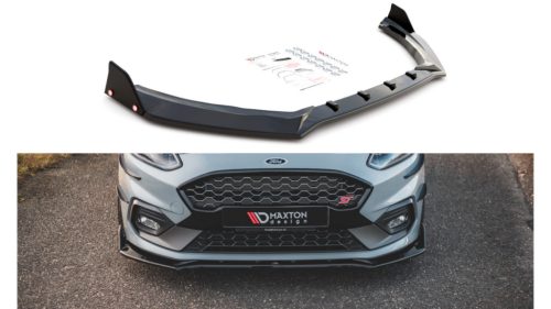 Splitter Ford Fiesta VI ST Front v.4 + flaps Gloss Black