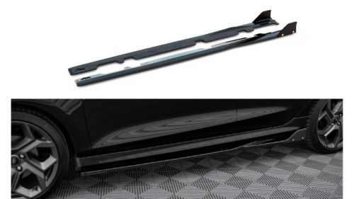 Diffuser Ford Fiesta VI ST Side Skirts v.2 Gloss Black + Flaps