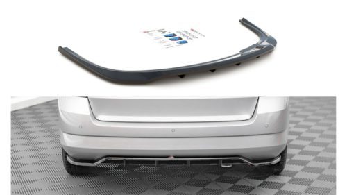 Splitter Skoda Fabia III Combi Rear Central with Diffuser Gloss Black