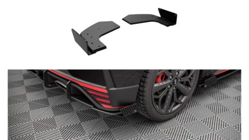 Splitter Hyundai I20 N III Rear Side Street Pro Black + Gloss Flaps