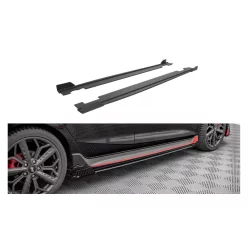   Diffuser Hyundai I20 N III Side Skirts Street Pro Black-Red + Gloss Flaps