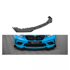 Splitter BMW 2 F87 Competition Front Pro v.1 + flaps Black