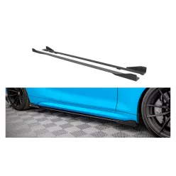   Diffuser BMW 2 F87 M-Pack Side Skirts Street Pro Black + Gloss Flaps