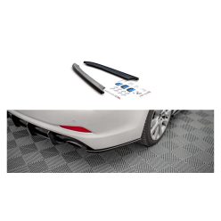 Splitter Hyundai I40 I Rear Side Gloss Black