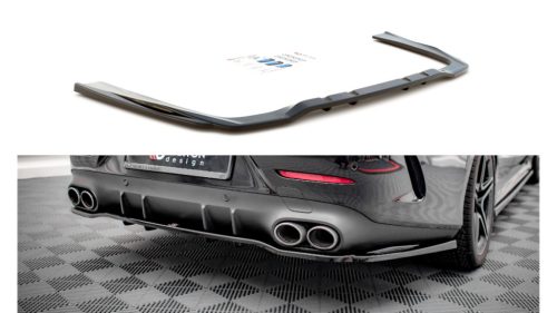 Splitter Mercedes-Benz CLS 53 C257 Rear Central with Diffuser Gloss Black