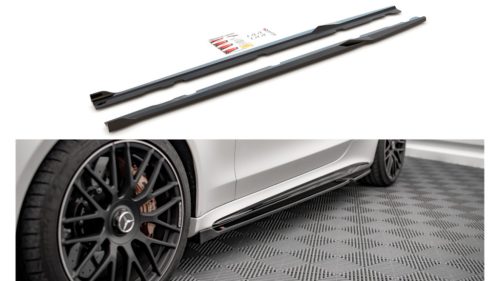 Diffuser Mercedes-Benz C C205 63AMG Facelift Side Skirts v.2 Gloss Black