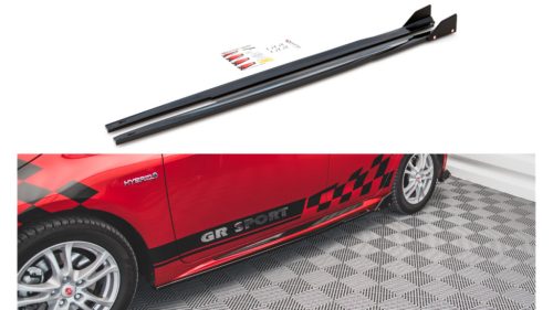 Diffuser Toyota Corolla XII GR Sport Side Skirts v.1 Gloss Black + Flaps