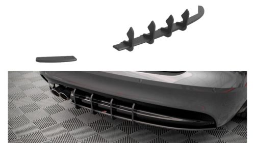 Diffuser Jaguar XF R-Sport II Rear Street Pro Black-Red