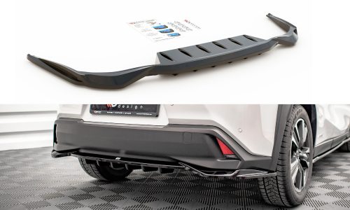 Splitter Lexus UX I Rear Central with Diffuser Gloss Black