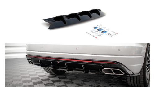Diffuser Volkswagen Touareg III R-line Rear Valance Gloss Black