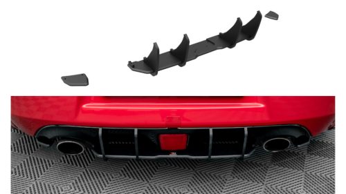 Diffuser Nissan 370Z Rear Street Pro Black-Red