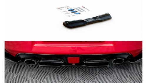 Splitter Nissan 370Z Rear Central v.2 Gloss Black