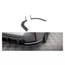 Splitter BMW 3 G80 M-Pack Rear Side Street Pro Black-Red