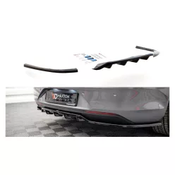   Splitter Opel Insignia II Rear Central with Diffuser Gloss Black