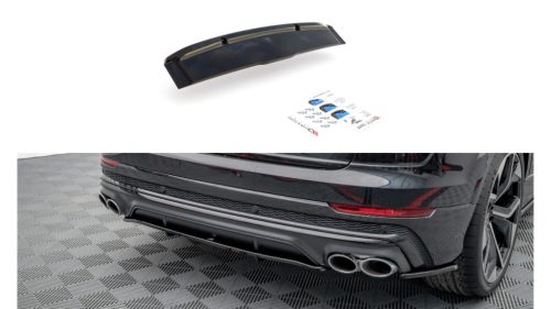 Splitter Audi SQ8 4M Rear Central with Diffuser Gloss Black
