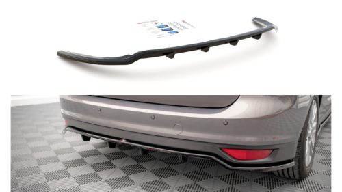 Splitter Ford C-Max II Rear Central with Diffuser Gloss Black