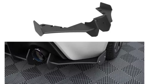 Splitter Subaru BRZ Rear Side Street Pro Black-Red