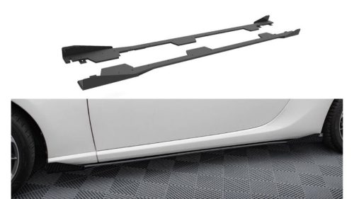 Diffuser Subaru BRZ Side Skirts Street Pro Black + Gloss Flaps
