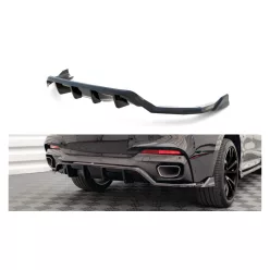   Splitter BMW X6 F16 M-Pack Rear Central with Diffuser Gloss Black