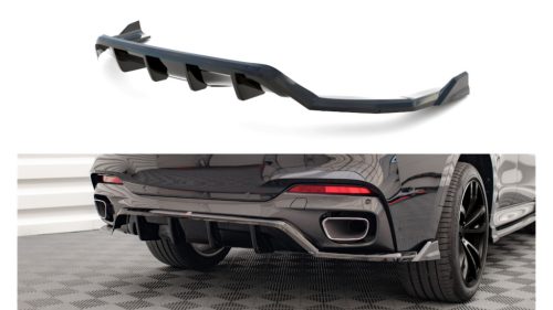 Splitter BMW X6 F16 M-Pack Rear Central with Diffuser Gloss Black