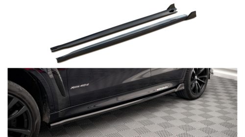 Diffuser BMW X6 F16 M-Pack Side Skirts v.2 Gloss Black
