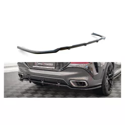   Splitter BMW X6 G06 M-Pack Rear Central with Diffuser v.2 Gloss Black