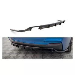   Splitter BMW 2 F22 M-Pack Rear Central with Diffuser Gloss Black